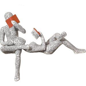 Home Décor Pulp Reading Women Thinker Statue Aesthetic Sculpture Office Décor H